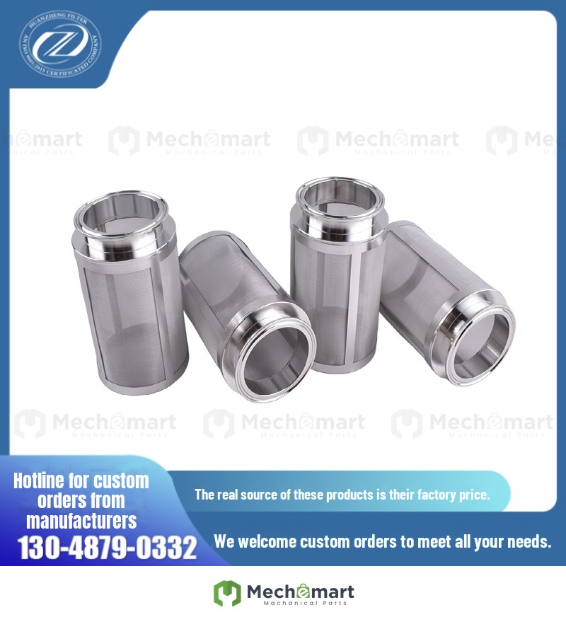 1.5 inch fast chuck single layer woven mesh air filter 316 stainless steel corrosion-resistant pharmaceutical dust filter