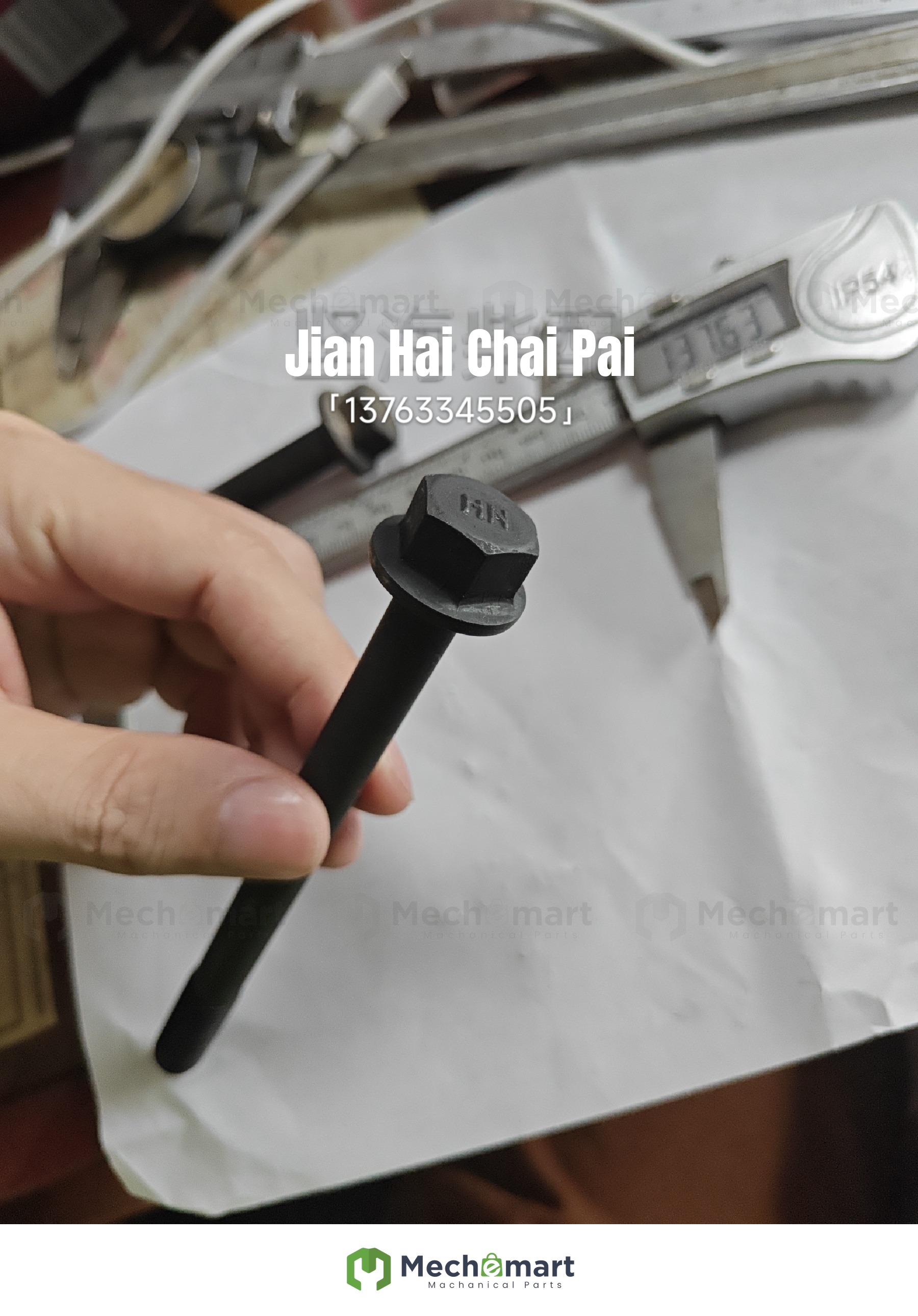 3066497 exhaust pipe bolt suitable for Cummins KTA50 exhaust manifold K50 reinforced Rose 3631163