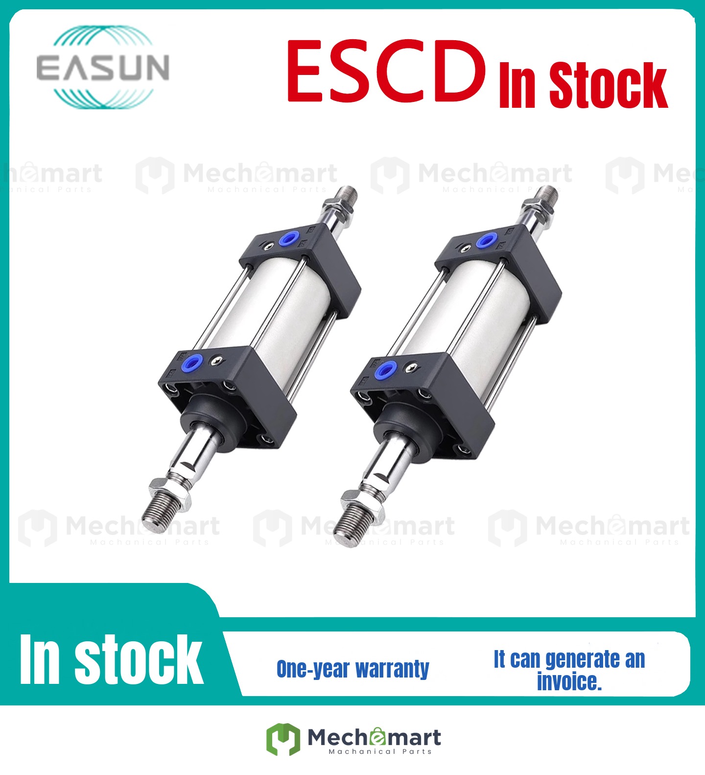 EASUN 100 Million Day Standard Double Outlet Cylinder ESCD32/40/63/80/100X25X75X100X150X200-S