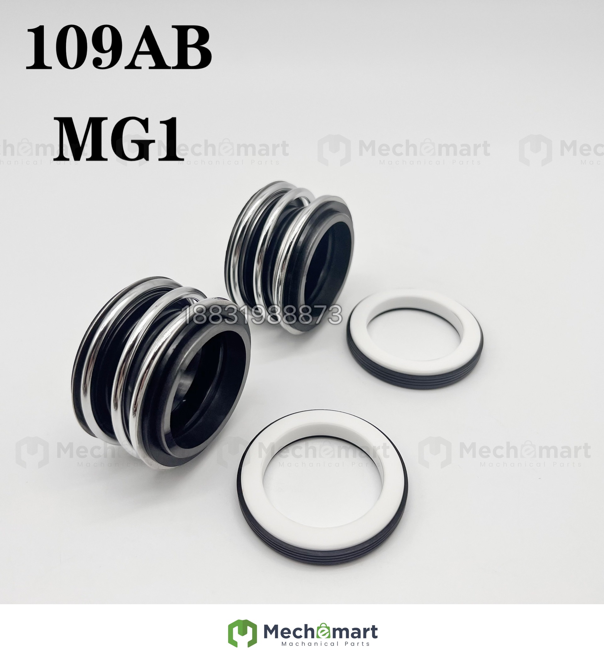 109 mechanical seal AB ceramic graphite 109-20/25/30/35/40/45/50/55/60 butadiene oil seal