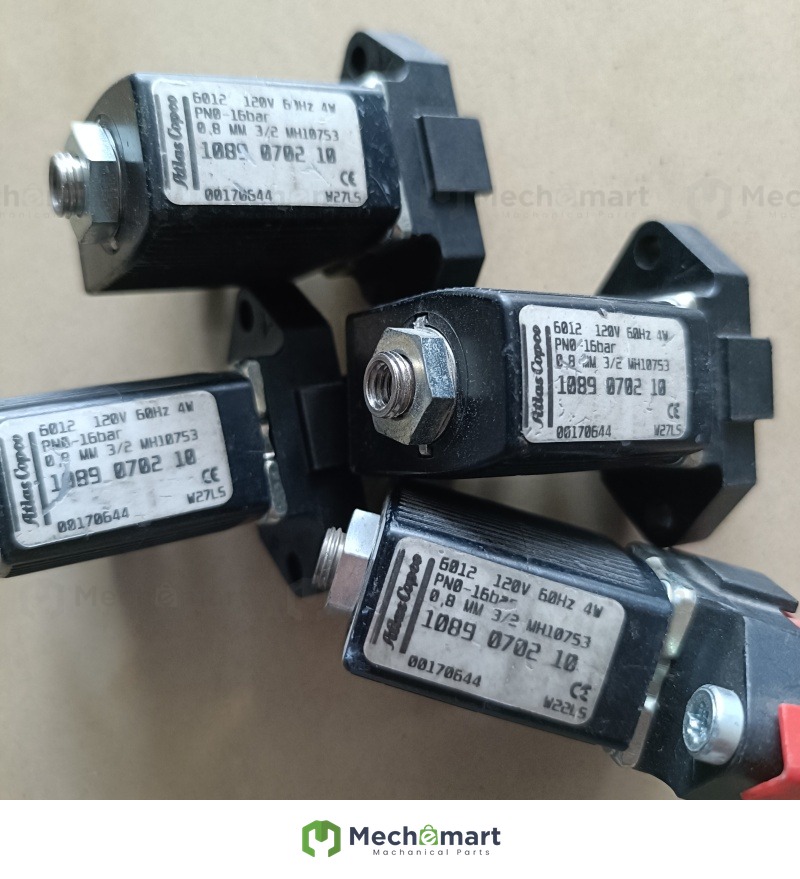 1089070210 1089070214 Atlas original air compressor parts solenoid valve screw movement
