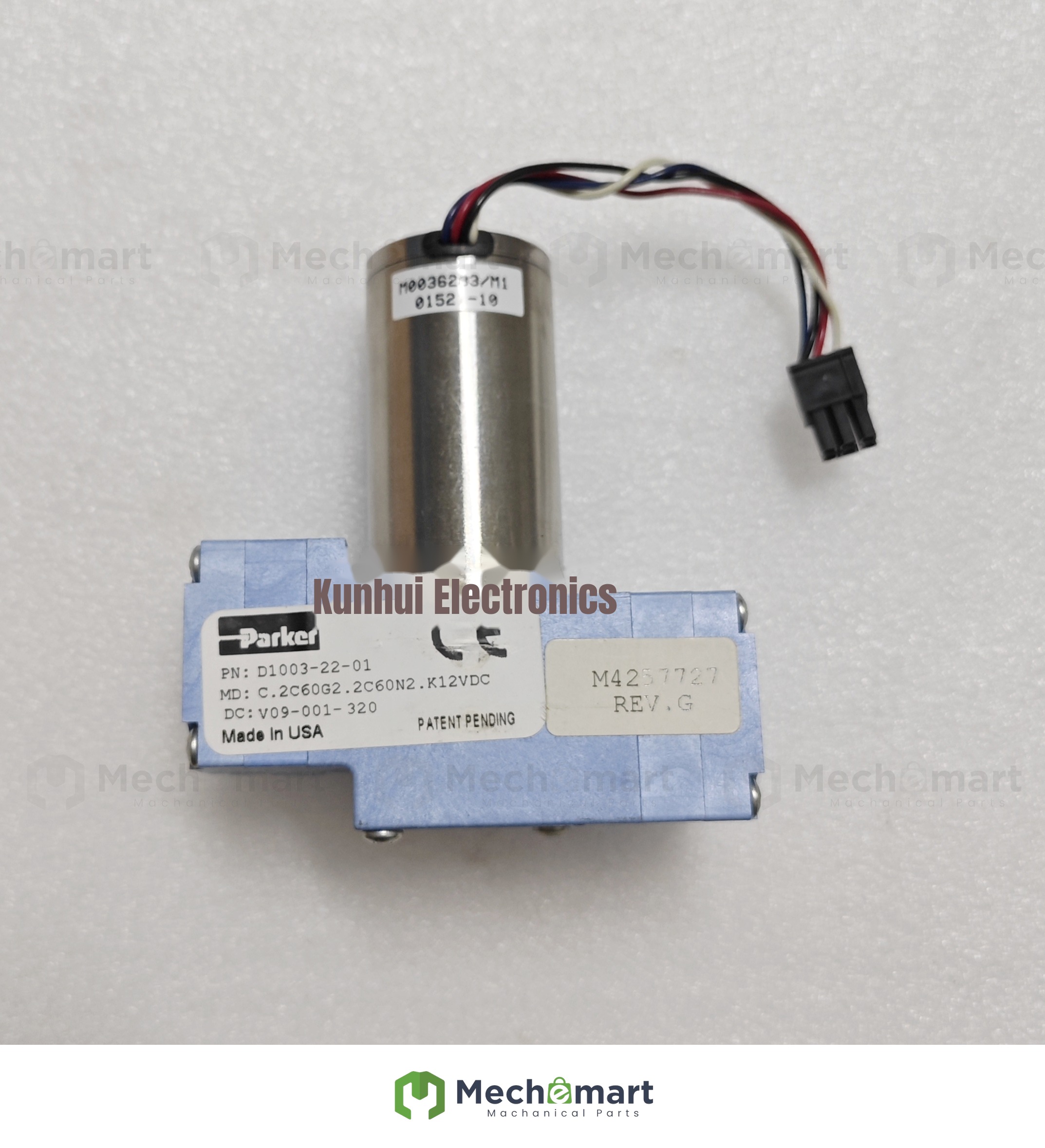 Parker hollow cup brushless DC vacuum pump 12v double head diaphragm pump D1003-22-01