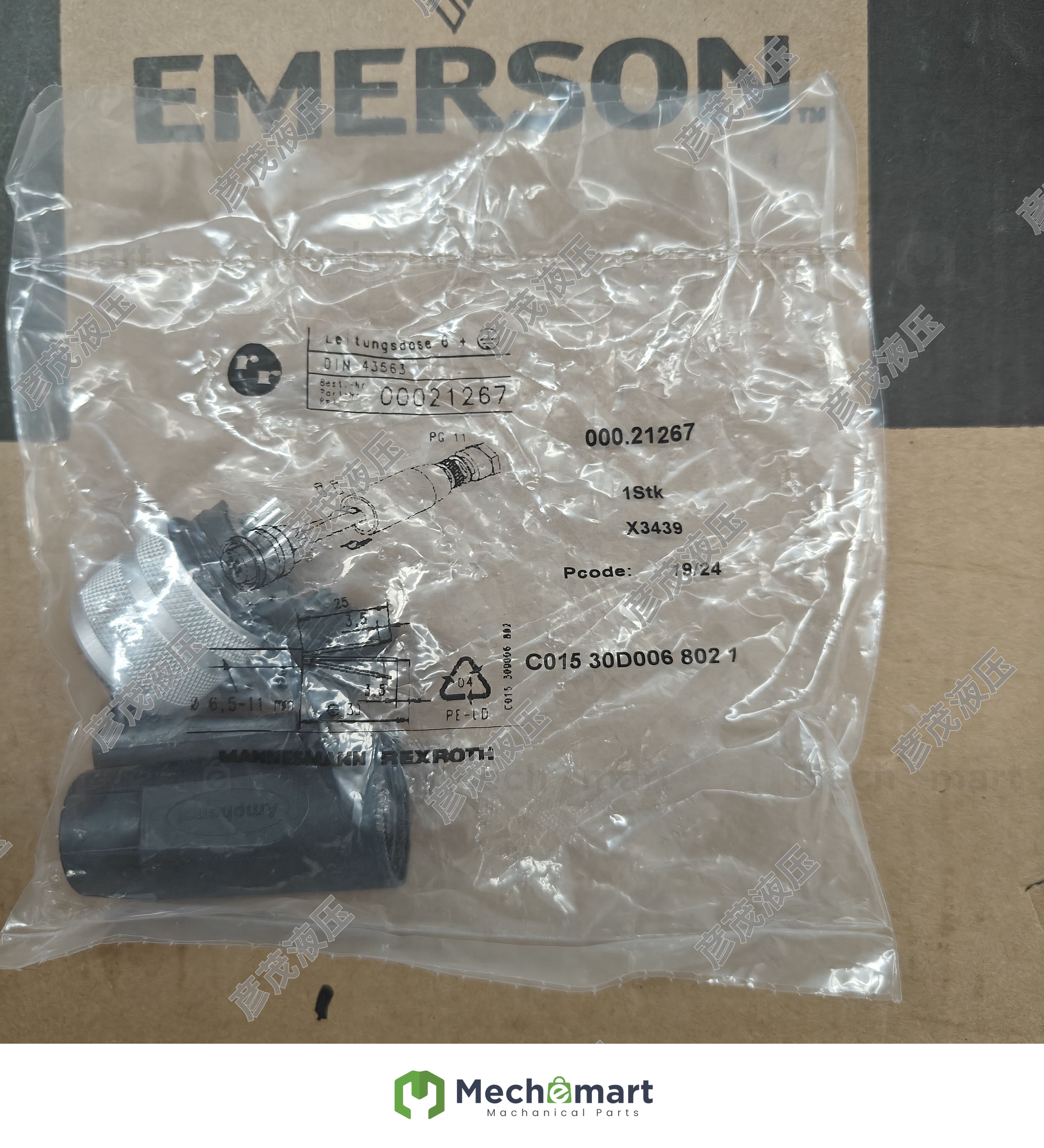 Bargain ready R900021267 Rexroth plastic seven-pin straight proportional valve plug