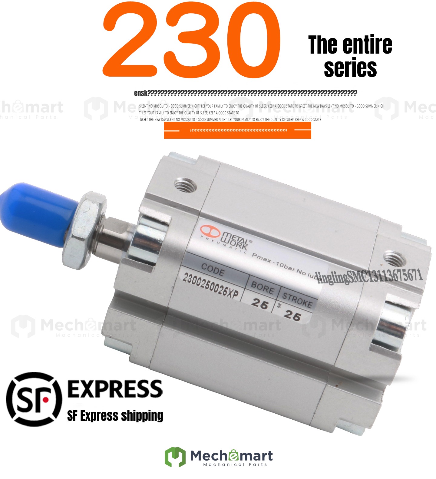 Metalwork cylinder 230012/20/25/32/40/50/63/80/100/0025XP