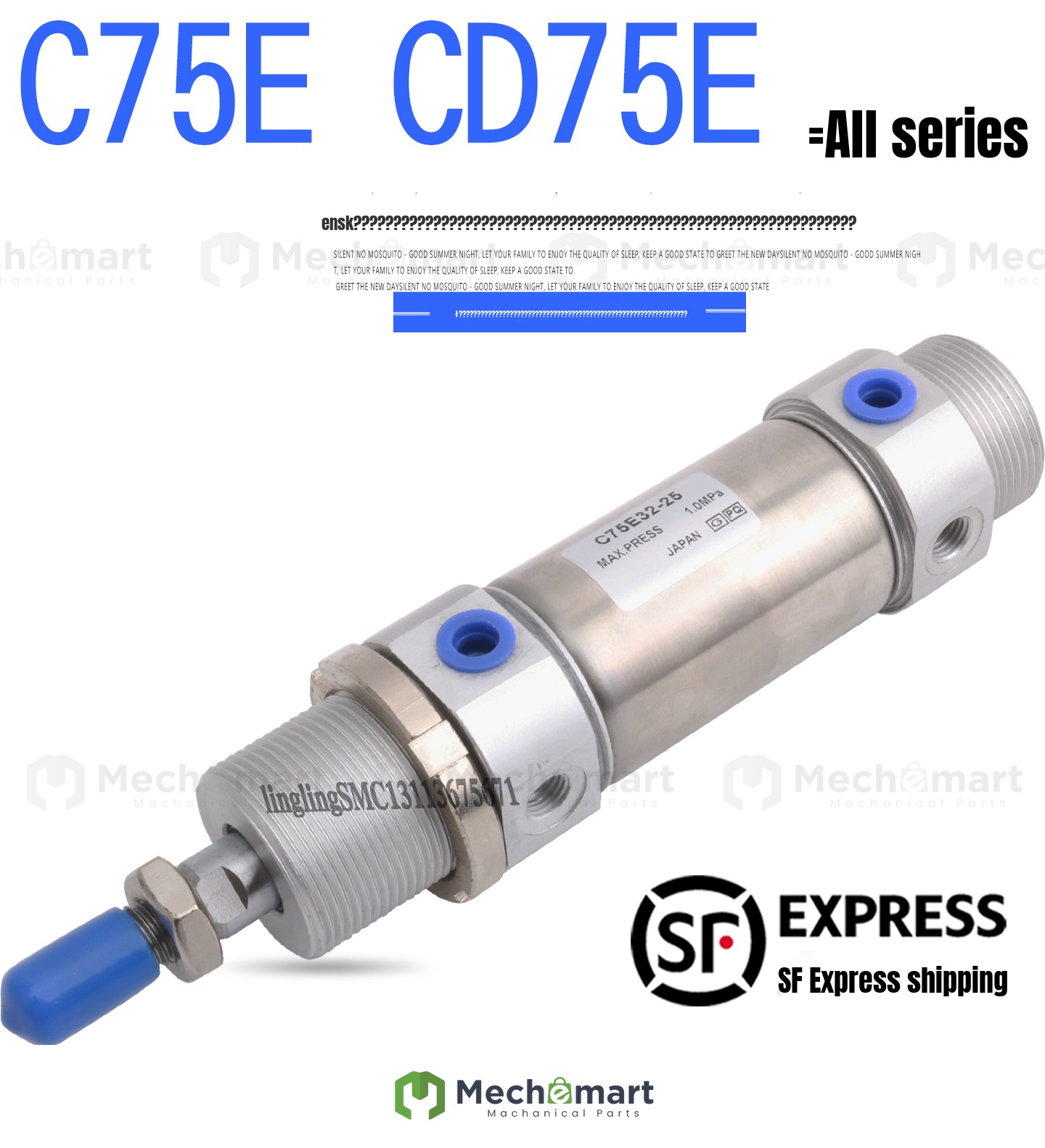 SMC type mini cylinder C75E/F/Y CD75E32-40-25-50-75-100-125-150-200C-B