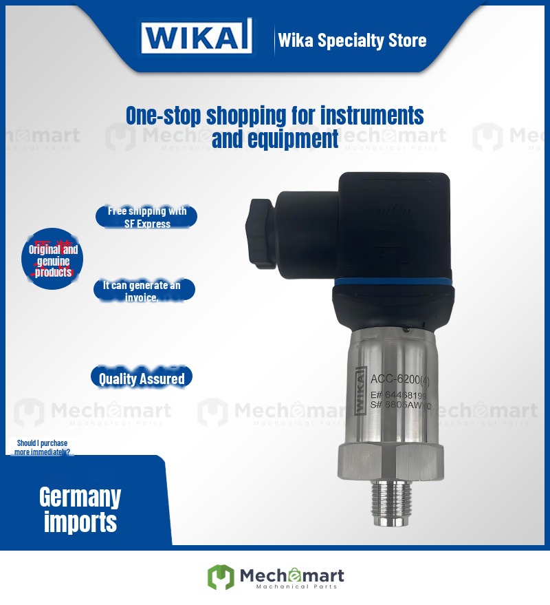 German Wika pressure transmitter ACC-6200 output 4-20mA range 0-1MPAG1/4 thread sensor