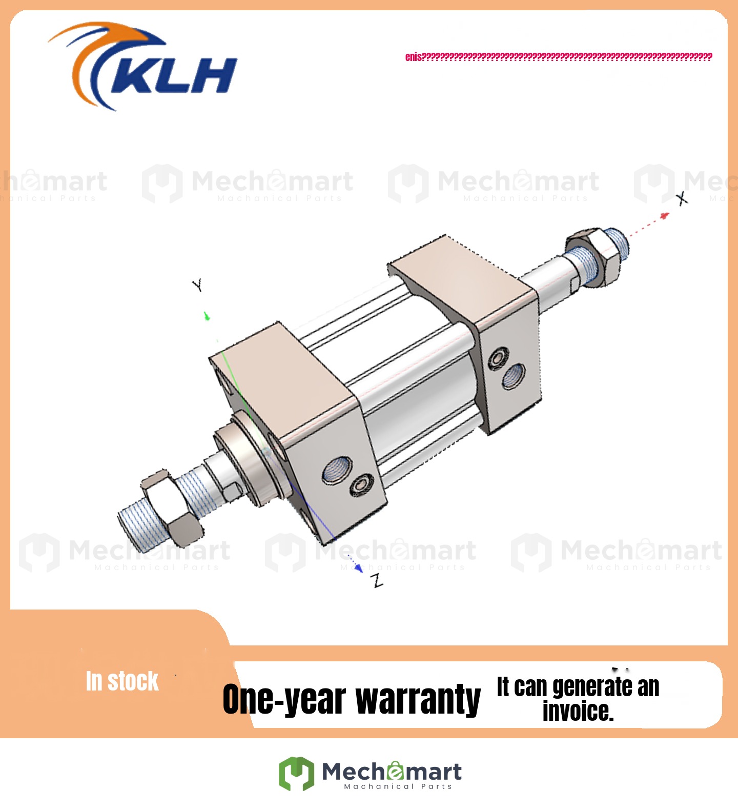 KLH Jinlongfa double outlet cylinder KSID32/40/50/63/80/100X25/50/75/150/1000-S