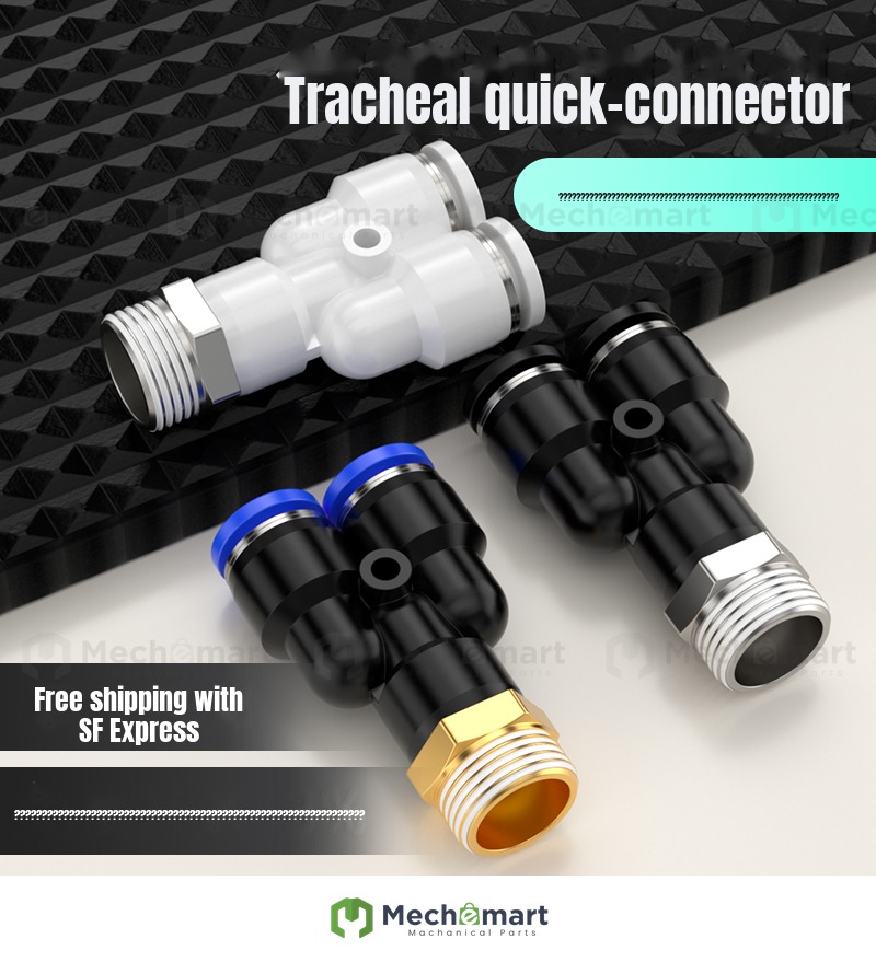 Pneumatic push-in joint PX4-M5\ Y type three-way thread PX6-01/PX8-02/10-03/12-04 full