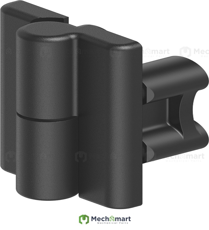 EMKA 180° black coated zinc alloy quick-install hinge 1056-U43