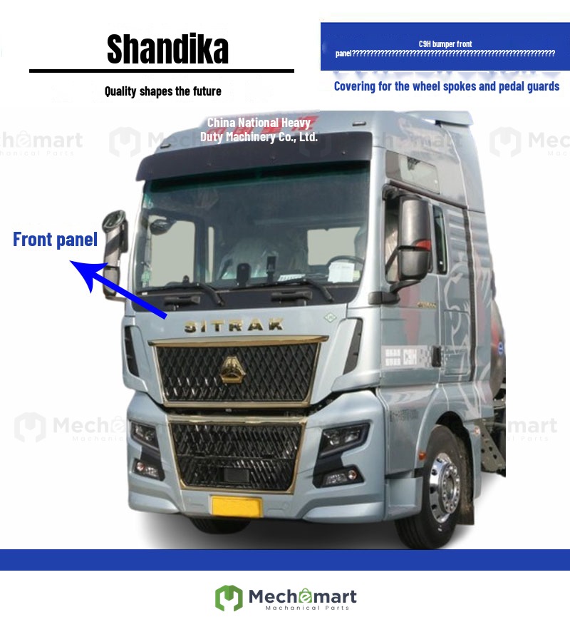 Suitable for Shandeka C9H bumper front panel grille fan guide G7H corner sunshade wheel eyebrow pedal shield