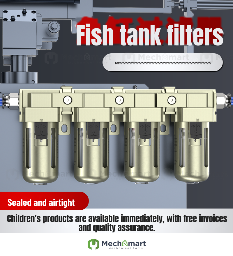 Fish tank filter water circulation system 3-in-1 small aerated water purification pump multi-layer filtration built-in oxygen pump