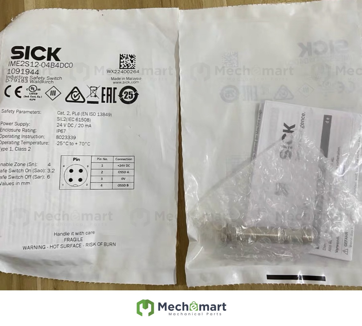 Germany SICK IME2S12-04B4DC0 safety switch 1091944 brand new original genuine