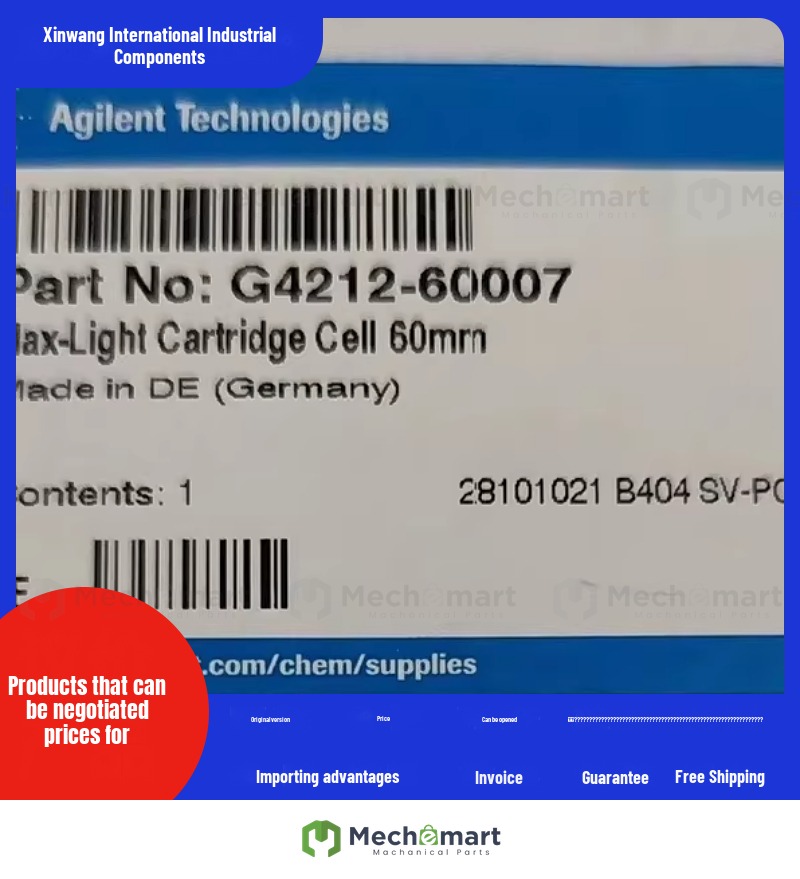 Agilent Liquid Phase 1260 1290 Diode Array DAD Fiber Flow Cell G4212-60007