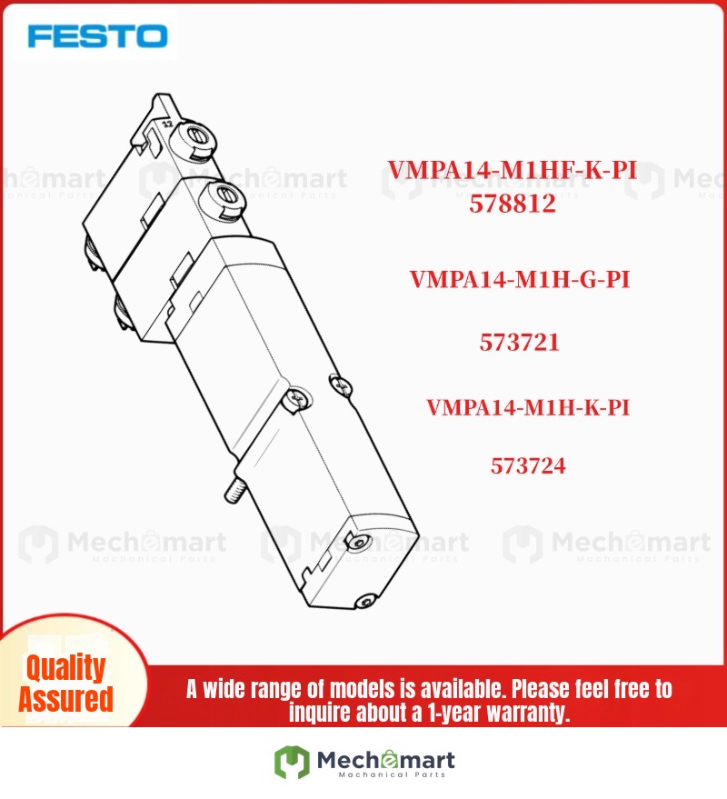 Festo VMPA14-M1H-K/G/J-PI 573724 573721 573717 578812 solenoid valve