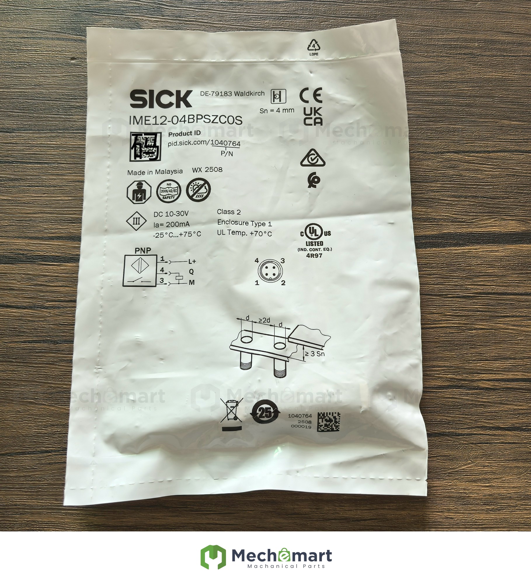 Brand new original genuine SICK IME12-04BPSZCOS proximity switch 1040764 in stock