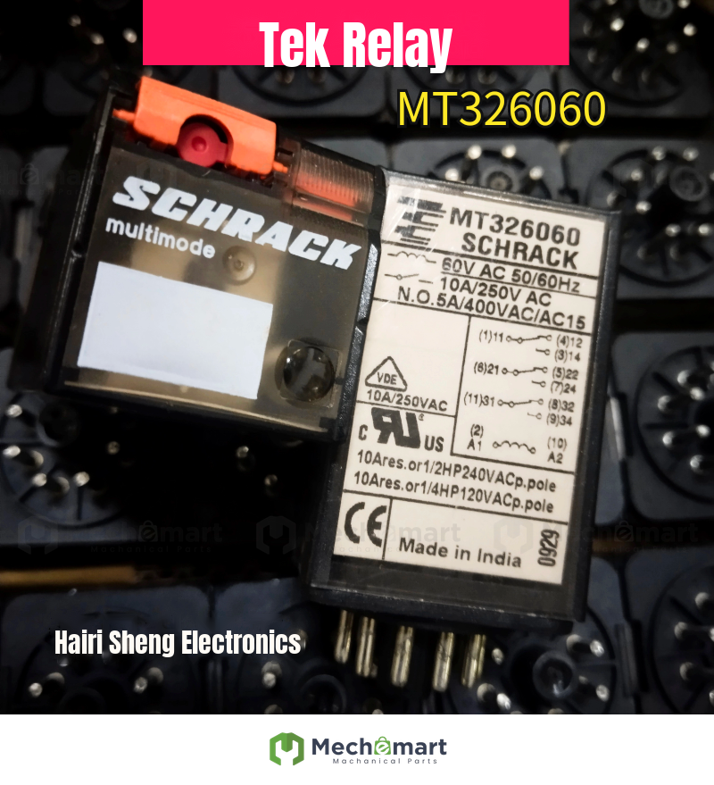 Tyco's new MT326060 60VAC 10A 11-pin relay