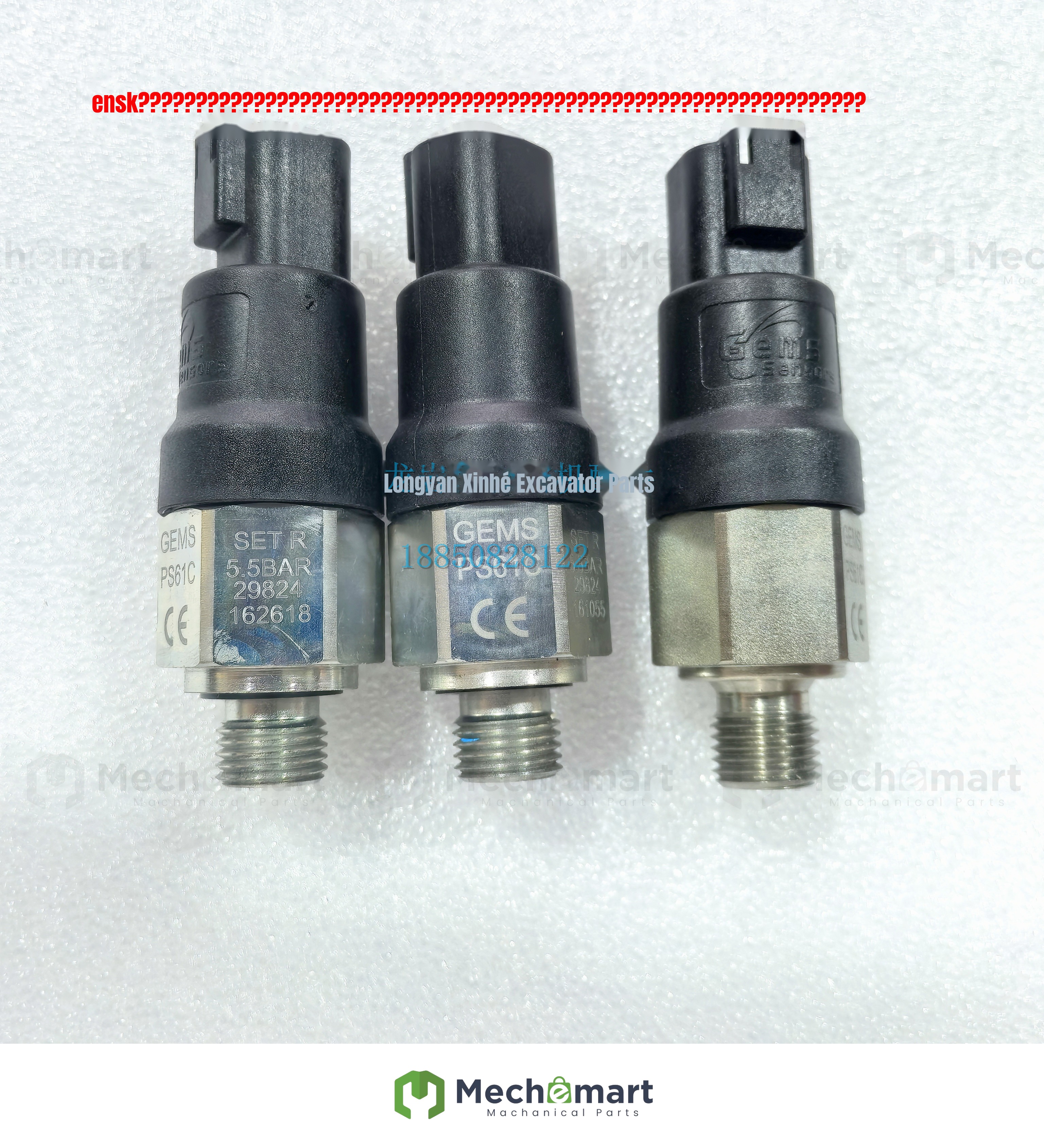 Gemma GEMS original pressure switch PS61C-R3-4MGZ-A-DT-LTN-FS5.5BA range 5.5 bar