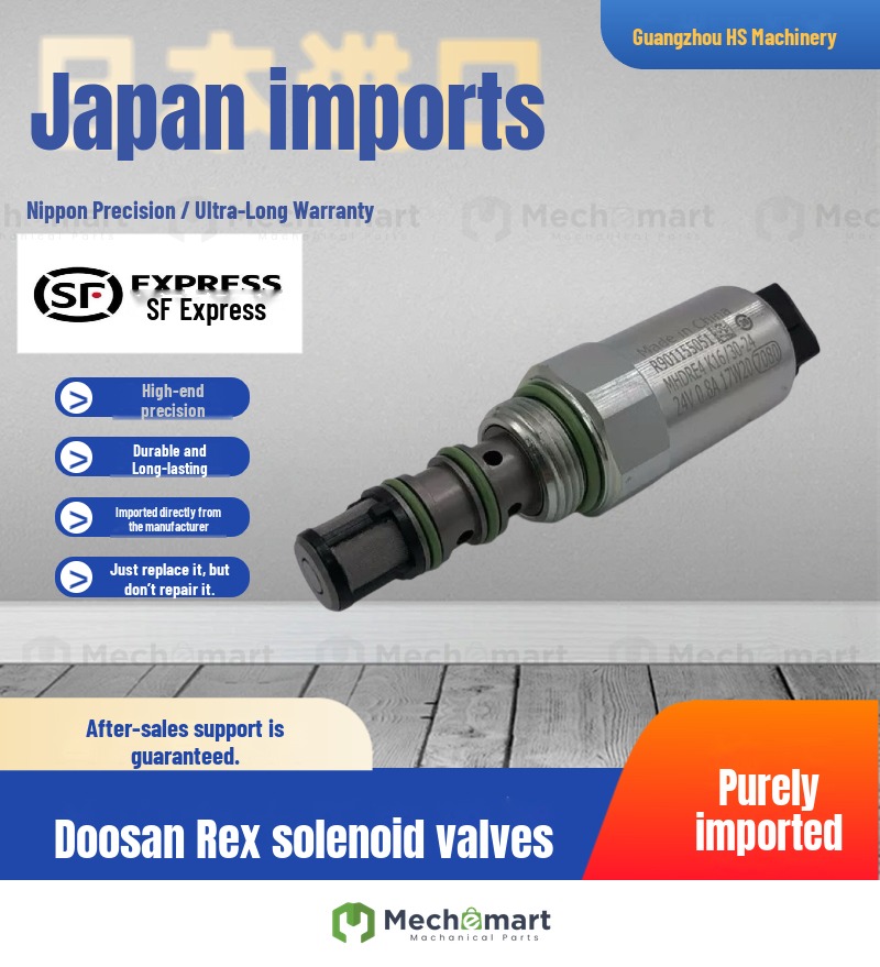 Excavator Doosan DX225 300 370 380 420 500 520-7 Rexroth hydraulic pump solenoid valve