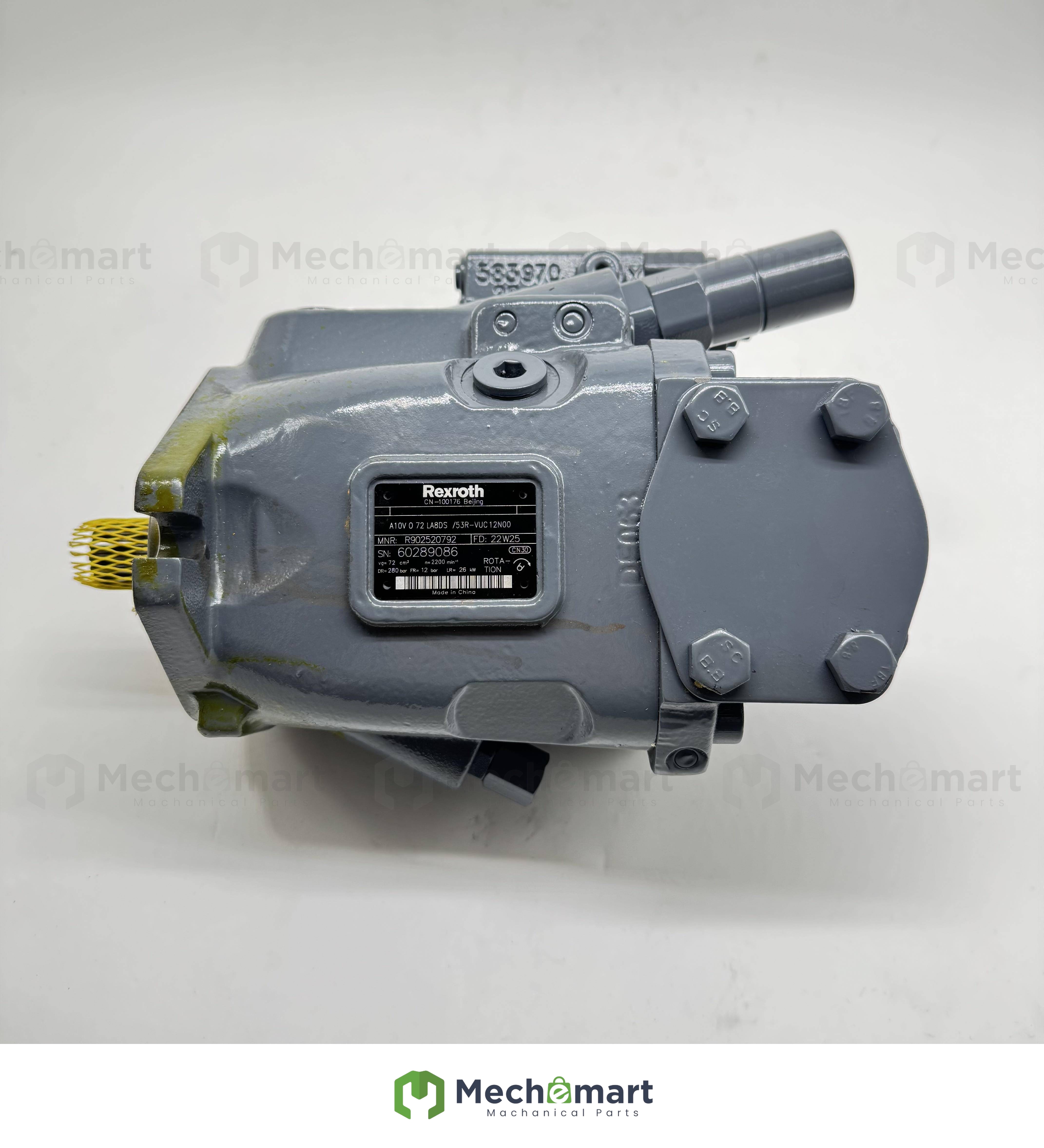 Excavator parts rhinoceros XN75 85 Volvo 80 wheel excavator hydraulic pump assembly A10VO72 plunger pump main pump