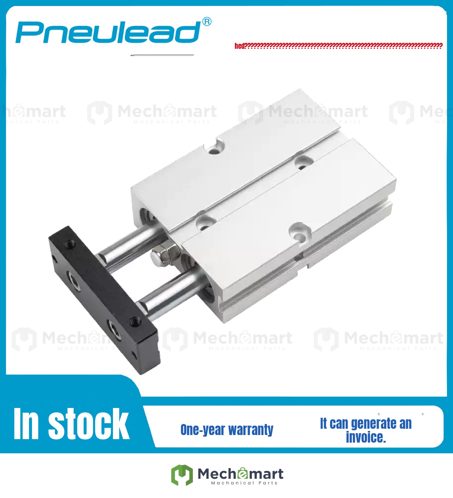 Pneulead Double Rod Cylinder PTN10/16/20/25/32-10-20-30-40-50-60-70