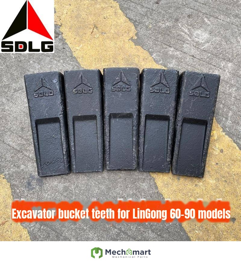 Original Lingong 60-75-90 excavator bucket teeth E60/65/75/85/90F bucket teeth original parts