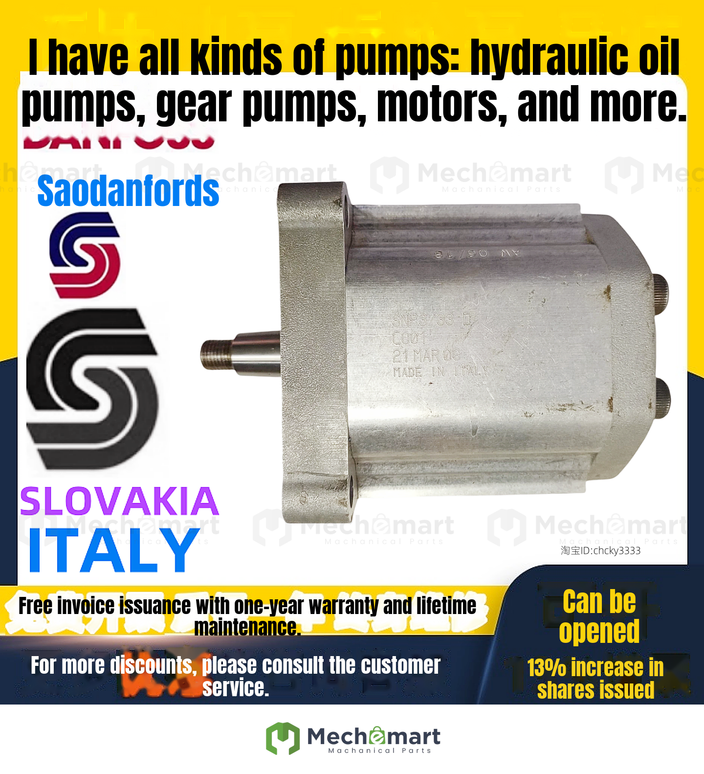 Danfoss pump SNU33-S SNU3GN- 0 26 33 38 44 55 22 RN 01BA 06AA