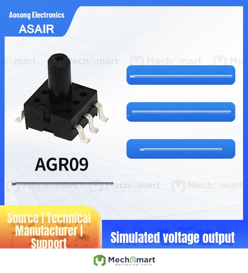 ASAIR High Accuracy Piezoresistive Pressure Sensor Gauge Pressure Type Gas Pressure Sensor Module AGR09