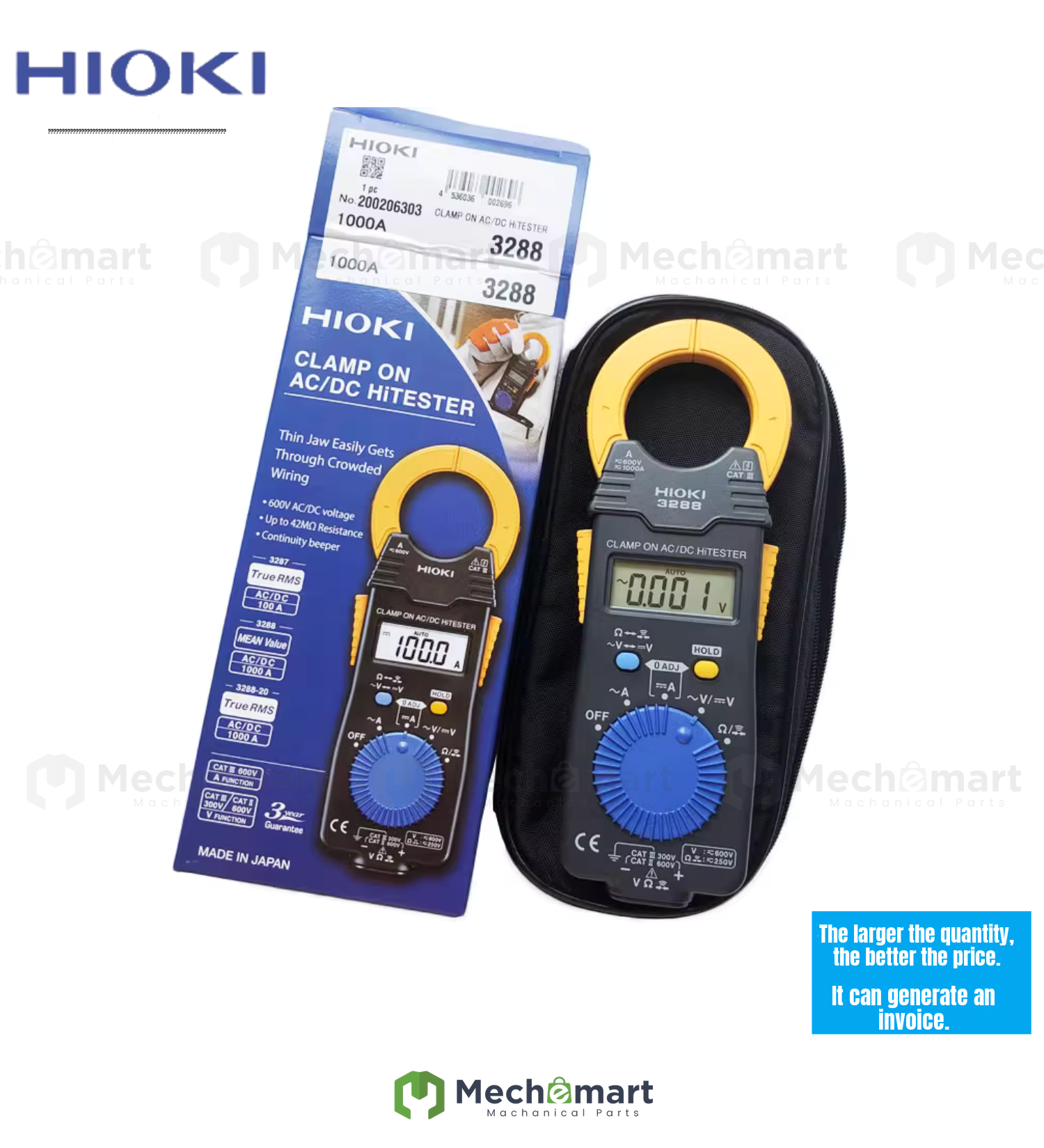 HIOKI Hioki 3288 Clamp Multimeter AC Digital Clamp Meter Ammeter High Accuracy 3288-20 Voltage New