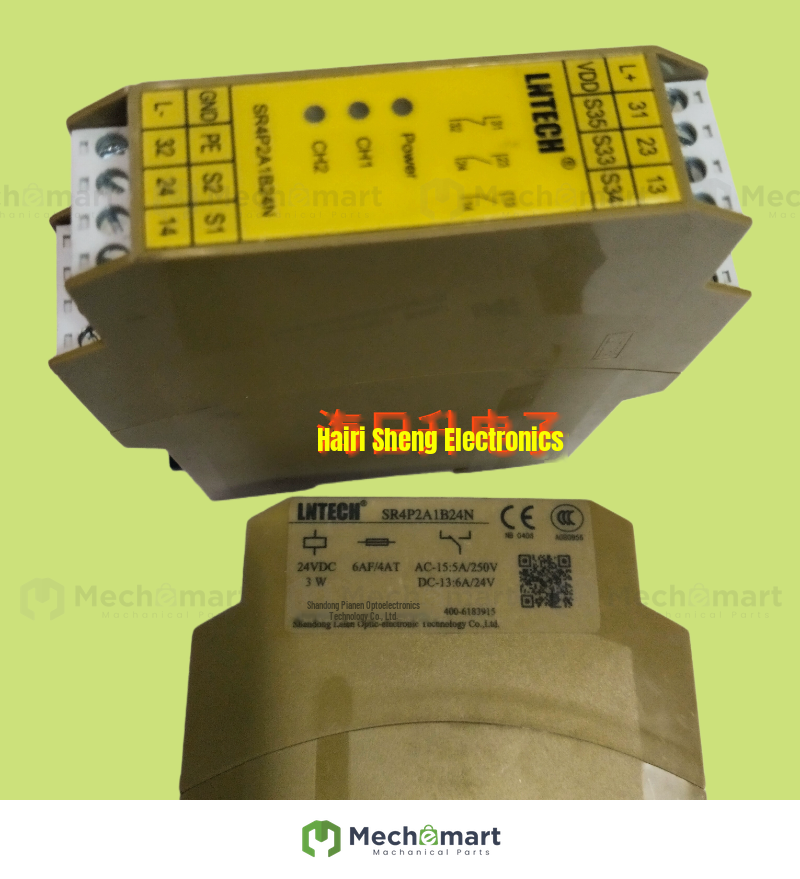 Lion SR4P2A1B24N 24VDC Safety Relay