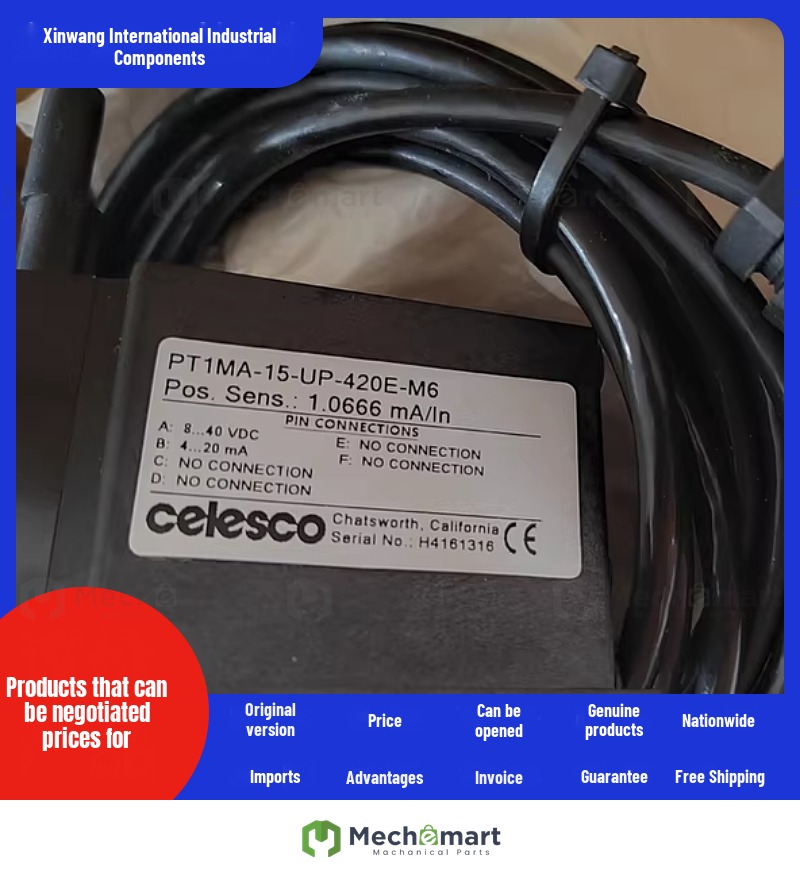 CELESCO PT1MA-15-UP-420E-M6 PULL LINE DISPLACEMENT SENSOR
