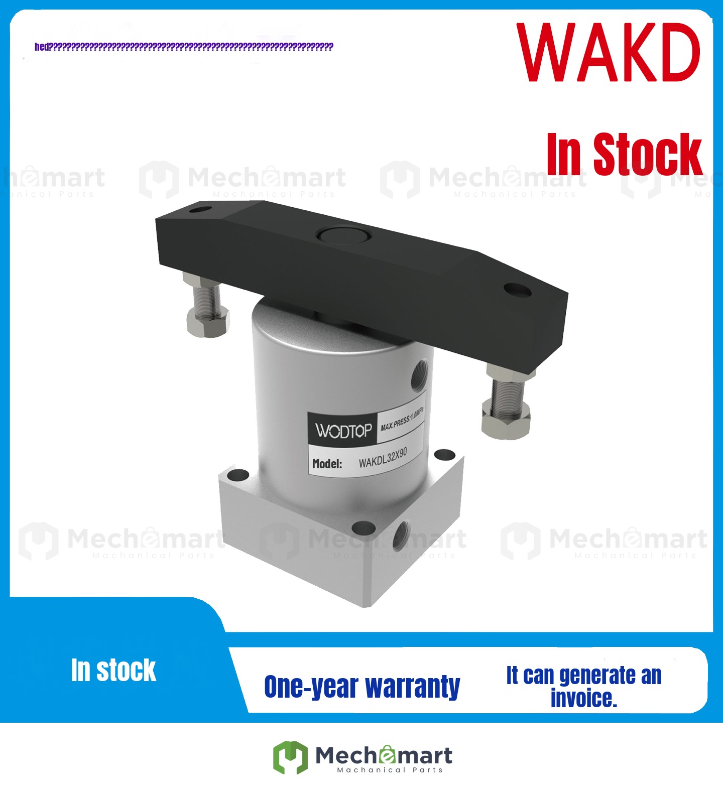 WODTOP Tianyi Double Pressure Plate Angle Cylinder WAKD25/WAKD32/WAKD40/WAKD50/WAKD63