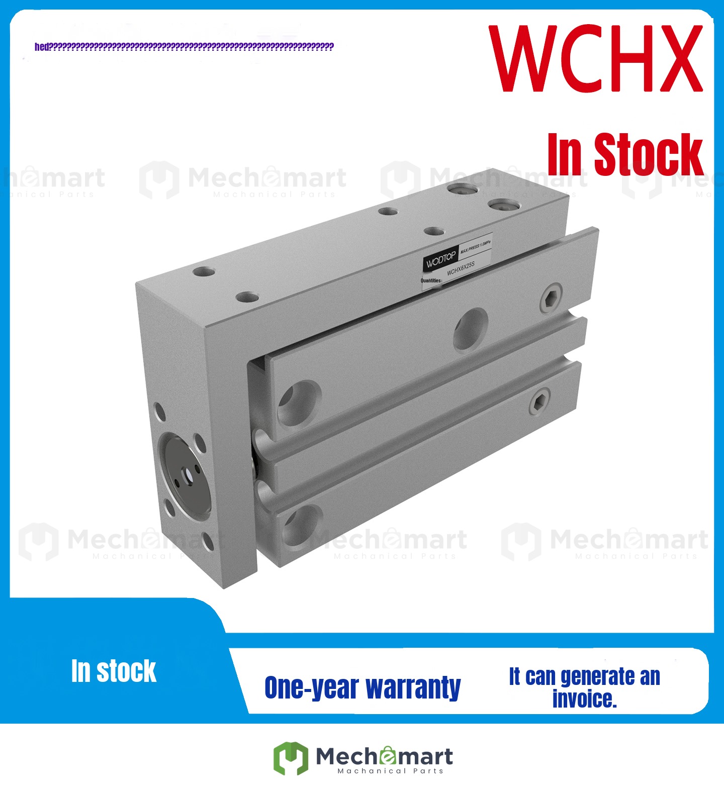 WODTOP Tianyi Side Rail Type Slide Cylinder WCHX 6/10/16/20X5X5X15X20X25X30X40S