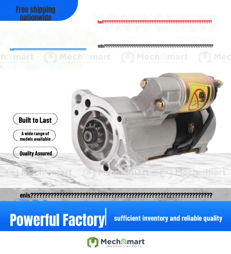 CAT E305.5/306C/307D/308B excavator parts starter motor Mitsubishi 4M40 motor starter