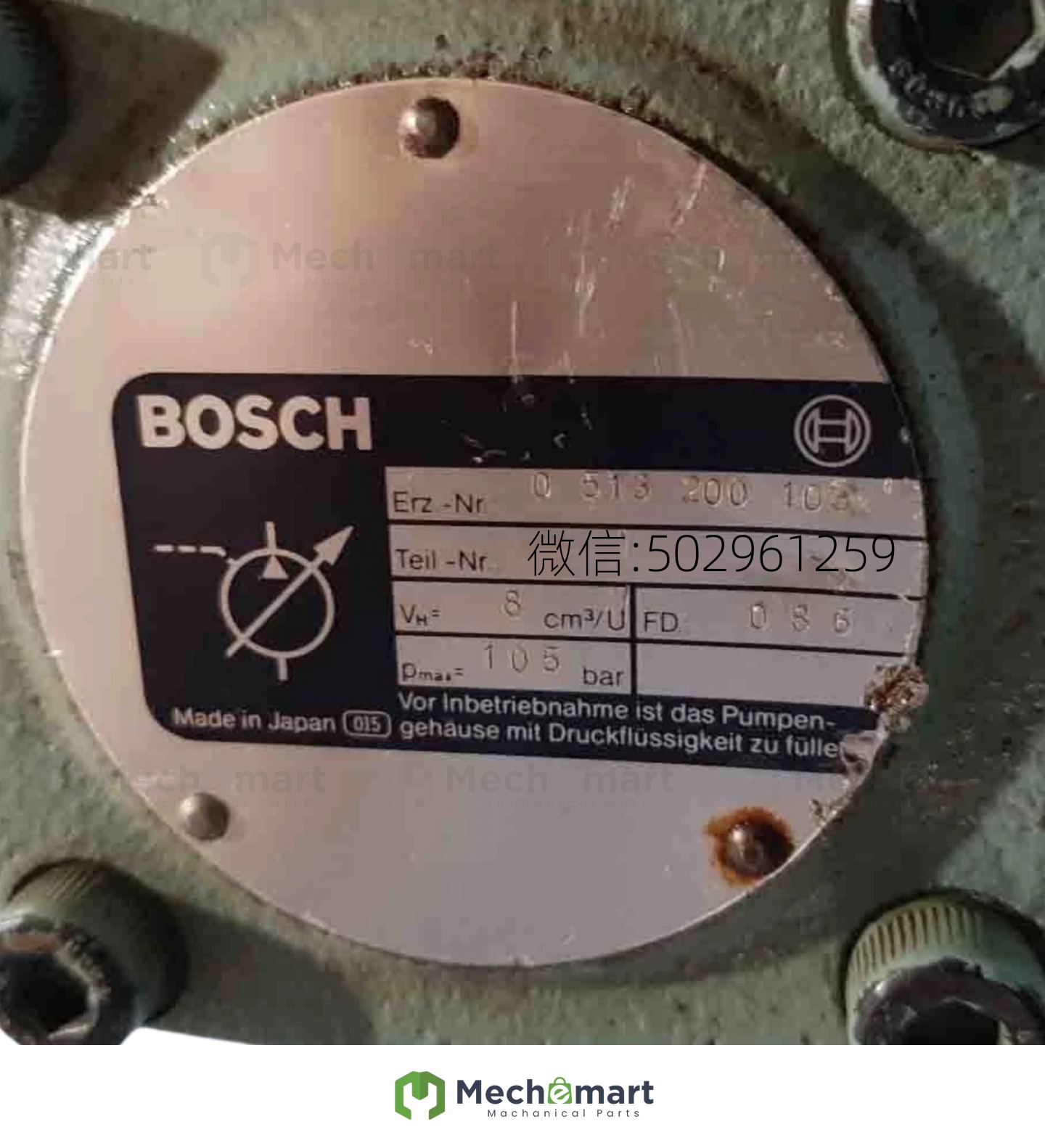 BOSCH hydraulic pump 0 513 200 103 101 0513 300 400 variable 208