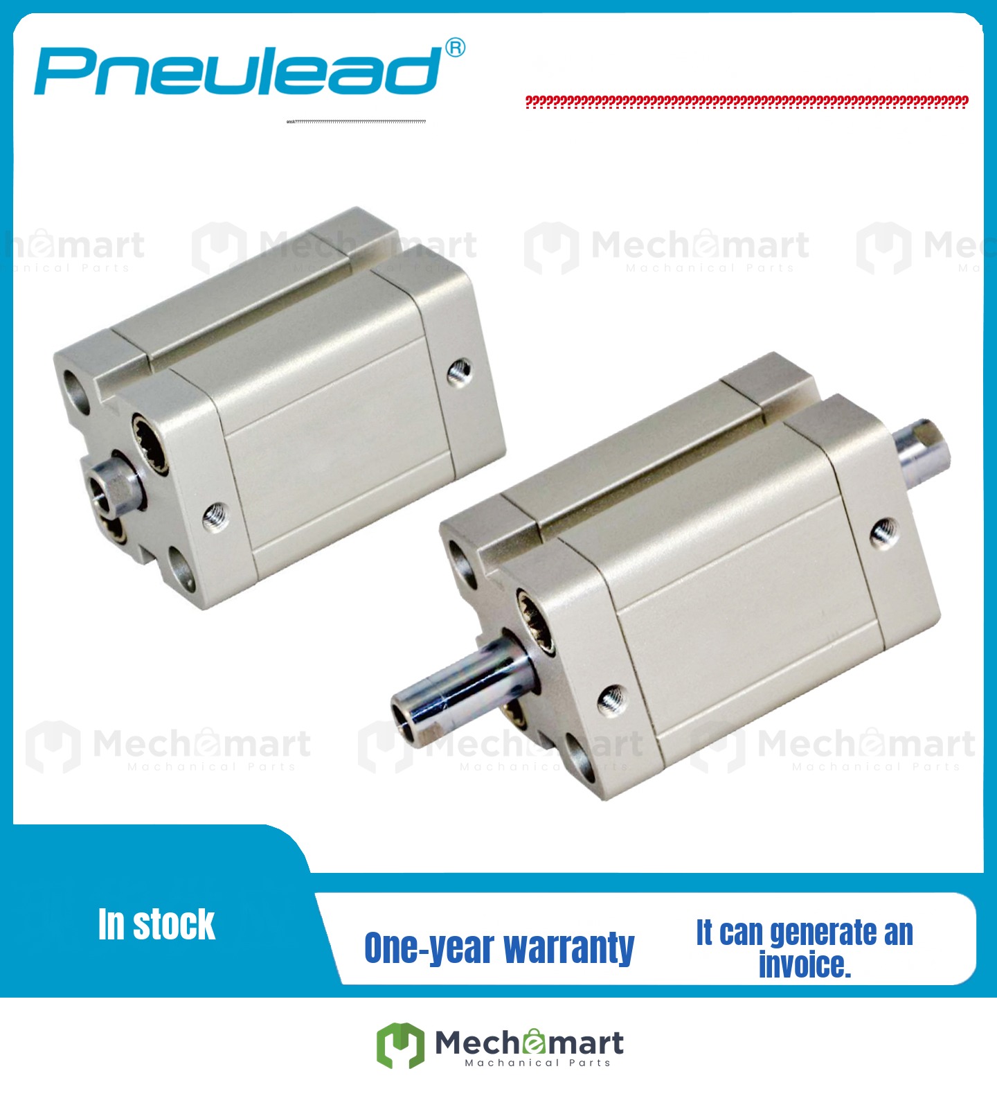 Pneulead double rod compact cylinder CLD2/40/50/63/80-10-15-20-25sb