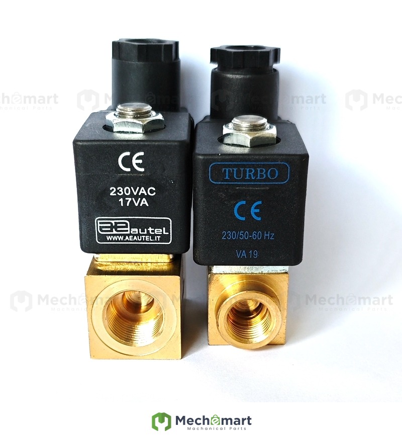 Air compressor solenoid valve exhaust drain valve G1/4 3/8 2/3 solenoid valve 230VAC 17VA 19VA