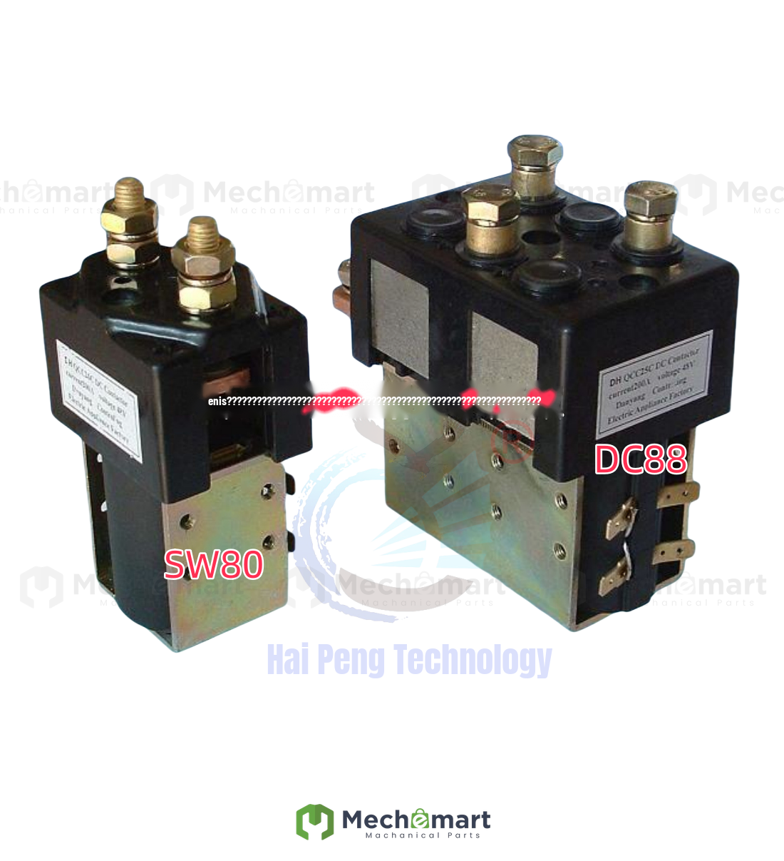 DC88SW80SW200-1-262GE300 oil pump contactor relay walking contactor Haipeng accessories