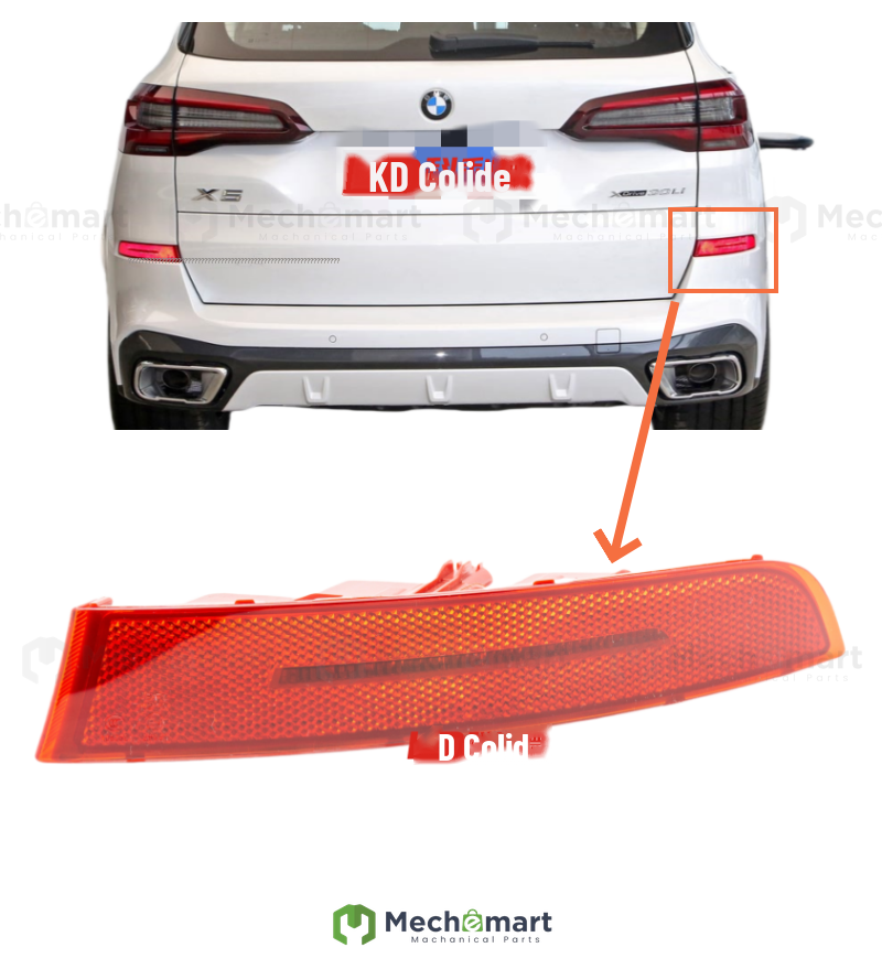 Suitable for BMW X5 rear bumper side lights X7 reflective lights G05 tail lights G18 rear fog lights G07 rear bumper fake lights X5