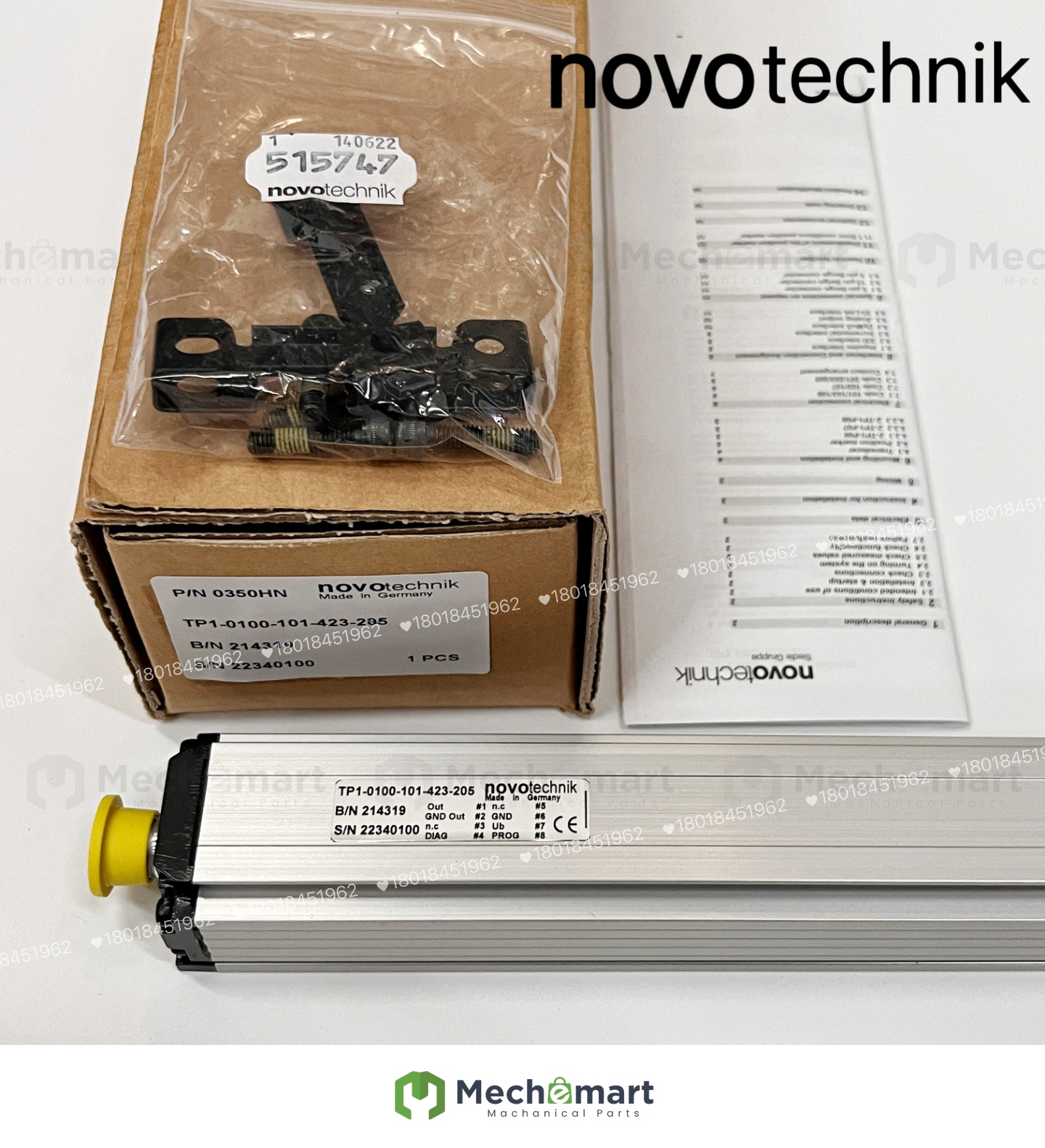 NOVOTECHNIK German Displacement Sensor TP1-030-101-411-203 Bargain Product